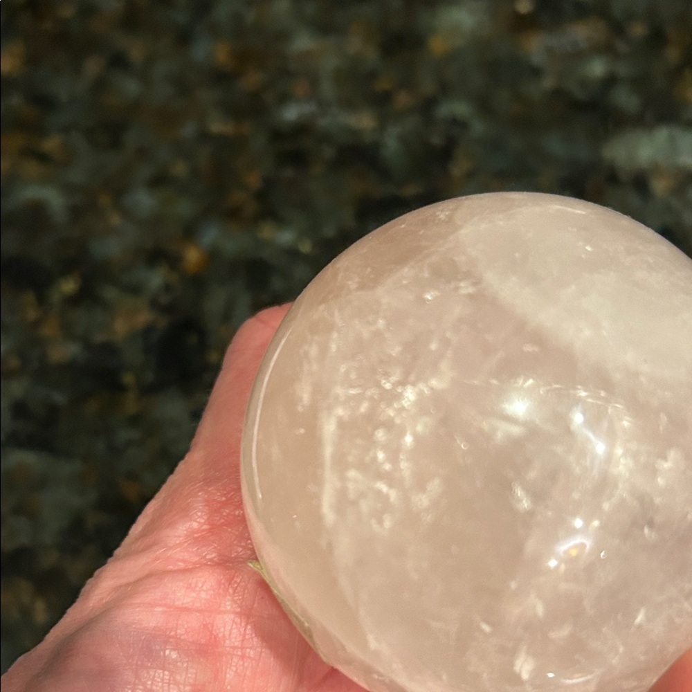 Rose Quartz Sphere - Picture 3 of 3